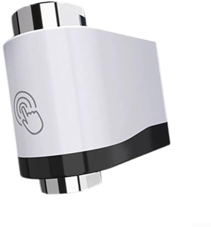 1 grifo inteligente, ahorro de agua por inducción infrarroja, sensor de grifo de desbordamiento, dispositivo de ahorro de agua para grifos de fregadero de cocina en el hogar (negro + blanco)