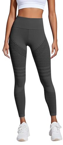 Générique Plumi Leggings à Compression 3D Anti Cellulite Amaigrissant Minceur Leggings Femme Taille Haute sans Couture Push-Up Opaque Yoga Fitness Sport Pantalon