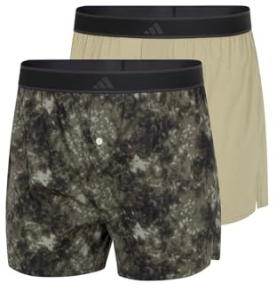 adidas Herren Woven Boxer (2 Pack) - Active Woven - Boxershorts - Bequeme Unterwäsche