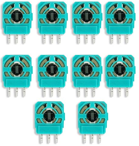 YIGZYCN Analoges Joystick-Modul, Potentiometer, Daumenstab für Controller, Joystick, Reparaturteil, Leiterplattenzubehör, ABS-Reparaturwerkzeug, Gaming-Zubehör, 10 Stück