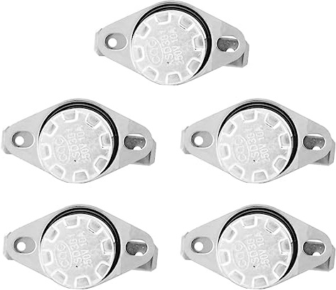 Greensen Delicato Design KSD301 Controllo della Temperatura Dell'Interruttore Termostato per DO -to -to Auto 5 Pezzi Senza Interruttore (110℃)