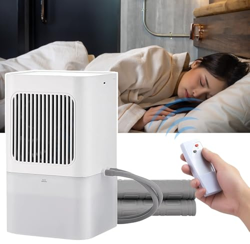 Zenselect Wassergekühlte Matratze, 2000 U/min Wasserkühlung Matratzen mit Infrarot-Fernbedienung, 3 Velocità Kühlmatte Bett 10 Stunden Betriebsdauer, Typ-C-Anschluss für Schlafzimmer (1.6 x 0.7m)