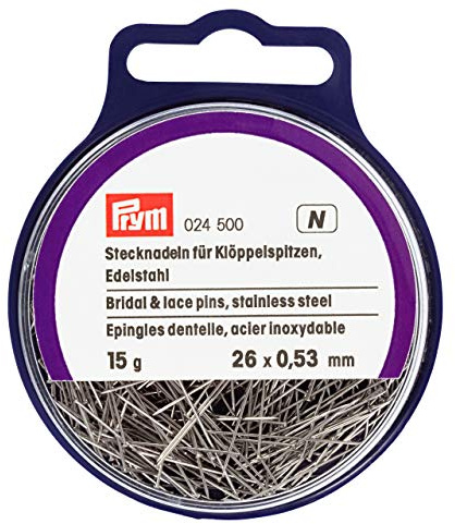 Prym Bridal and lace pins V2A 0.53 x 26 mm