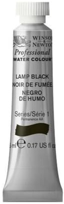 Winsor & Newton Artists Watercolour Lamp Black 5ml Tube