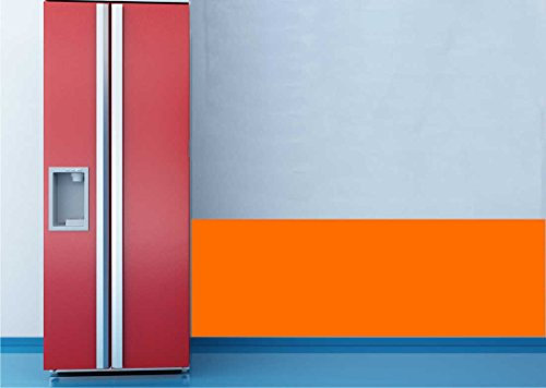 Klebefolie Wandschutzfolie selbstklebend matt, 100 cm Höhe pastellorange - gegen Verschmutzung - Tierkot - Spritzer - Hunde - Katze - Kinder im Haus, Wand, Schule, Kindergarten, Büro - Autofolie -