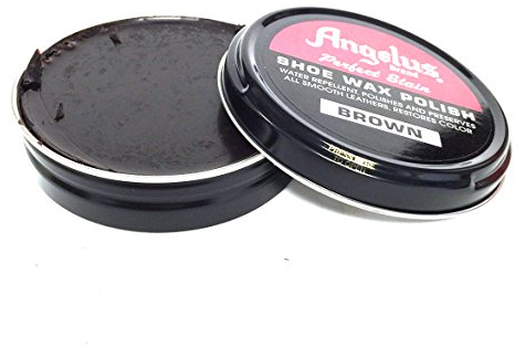 Angelus Brand Perfect Stain Shoe Wax Polish, 3 fl.oz, Brown