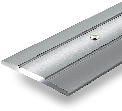 Casa pura - Profilé de raccordement en aluminium - Forme en T - Baguette de protection à vis perforée – Largeur 36 mm – Plusieurs couleurs et longueurs, argent