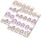 AWS Set Water Newsee Decals Skulls Sugar Skulls Mexican Mix 3 Types fiorati Nail Art Stickers Transfer Stickers Decoration Flowers Mexicain Decoration Decorated Flowers Skulls Mixed Types