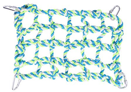 Ueetek Climbing Rope Net Hammock Toy for Small Animals Hamster Bird Parrot Cockatiel