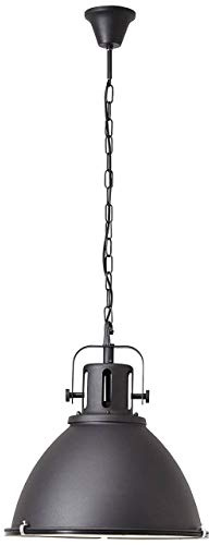 BRILLIANT Lampe Jesper Pendelleuchte 47cm Glas schwarz | 1x A60, E27, geeignet für Normallampen (nicht enthalten) | Kette ist kürzbar