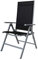 Chicreat Campingstuhl mit hoher Rückenlehne, Aluminium - Silber/Schwarz, 67 x 59 x 113 cm