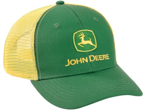John Deere Men's Green/Yellow Mesh Cap/Hat - LP69229