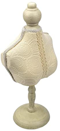 F Fityle Schmuckständer Schmuckhalter Schaufensterpuppe Schmuckbüste Dekobüste zum Ausstellen von Halsketten, Schal usw, Spitze