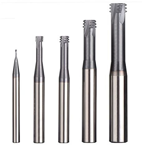 SYHML-SHOP 1pc Frese A Spirale Frese A Spirale in Lega di Metallo Duro 3 Denti Rivestiti M1.0 - Frese per Filettatura M12 Frese A Punta Piatta Fresa per Filettatura Fresa per Filettatura Metrica ISO