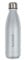 DECOHO - Bouteille isotherme personnalisée 500 ml argent pailleté - bouteille inox double paroi - impression noire prénom & symbole - cadeau chic et durable - Pailleté