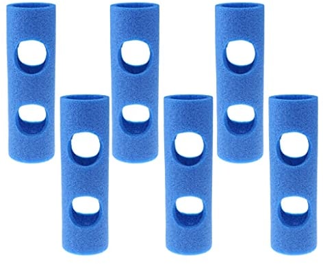 sharprepublic 6 Stück Verbindungsstück für Schwimmnudeln mit 2 Löcher, Blau Schwimmnudel Poolnudel Verbinder Connector Aids, Nudelloch Stecker