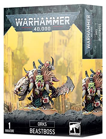 Games Workshop - Warhammer 40.000 - Orks: Beastboss, Schwarz