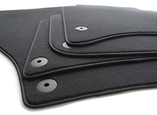 Fußmatten für Audi A6 S6 RS6 (C8) Premium Velours Autoteppich Matten in Original Qualität, Schwarz, 4er Set