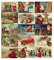GIVBRO Weihnachtskarten Vintage Winter Weihnachten Weihnachtsmann Antike Postkarten-Set 15 Stück