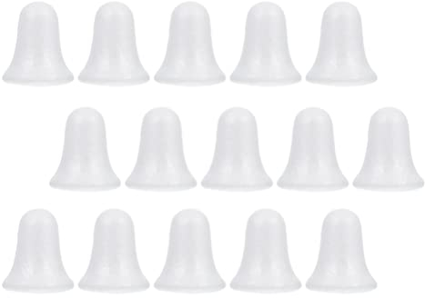 MILISTEN 15 Stücke Styropor Glocken Weihnachten Gl?ckchen Styroporkugel Weihnachtsglocken Baumschmuck Kugeln Weihnachtsanh?nger für DIY Handwerk Basteln Modellierung Weihnachten Deko