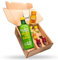 Kloster Kitchen Set da degustazione allo zenzero biologico S, 1x 360 ml + 6x 30 ml con veri pezzi di zenzero, set regalo con frullato di zenzero vegano (incl. cauzione di 0,25 €)