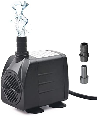 Aoonar Mini Wasserpumpe Aquarium Pumpe Tauchpumpe Teichpumpe Wasserspielpumpe Submersible Pumpe für Aquarium, Gartenteich Springbrunnen, 15W, 1000L/H