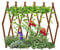 Expanding 6ft Wooden Trellis Climbing Plants Fence Panel Screening Lattice UK (Brown 180 x 90cm)