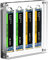 AODUKE 4 Slots Transparent Magnetic M.2 SSD Enclosure Box Case, M.2 NGFF Hard Drive Protection Box, M.2 PCIE NVME Drive Storage for 2230/2242/2260/2280MM M.2 SSD Card Closure-04M2