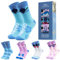 Disney Stitch Damen Socken, bunte warme Strümpfe mit Motiv, Geschenke für Frauen, Teenies, 5er-Pack (35-41 EU, Rosa/Blau Stitch)