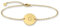 GD GOOD.designs Armkette mit Buchstaben in Gold I 18k Echtgold beschichtet I Anhänger mit Initialen Gravur - Valentinstag - Geschenk für Sie