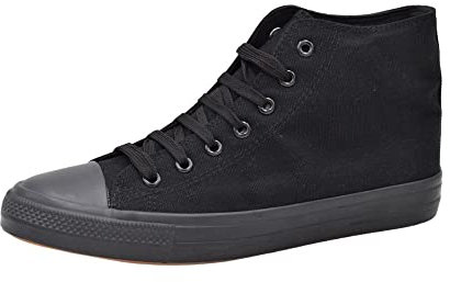 PASARELA - Botas Costaleros de Lona Reforzada - Unisex Lona Hombre Color: All Black Talla: 38