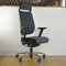 Sedus Swing Up, SU-103, Premium Bürodrehstuhl mit Nackenstütze und Netzmembran, ergonomische Swing Mechanik (Schiebesitz + Sitzneigeverstellung, Gabriel Grau/Fußkreuz Alu poliert)