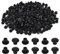 Disnace 500 PCS Plastic Caps Hole Cover 5mm Plastic Cover Caps Hole Caps for Furniture Can Hide Unaesthetic Holes in Kitchens, Cabinets, Offices (Black)