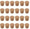 INCREWAY Lot de 24 bouchons de vin coniques en bois naturel pour bouteilles de vin à la maison (23 x 19 x 20 mm)