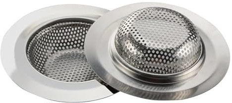 Offgridtec Abfluss-Filter, Edelstahl-Spülen-Filter für Küche & Bad, Rostfrei & Langlebig mit Feinen Perforationen, Einfach zu Reinigen & Abnehmbar, Langfristiger Spülen-Filter (4er-Set, 70mm)