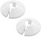 16mm Radiator Pipe Covers Chrome – White Radiator Pipe Collars Cover, Radiator Pipe Collar for Radiator Pipes (6 PCS)