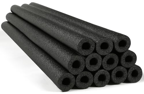 Hanaive 12 Pack Pool Noodles Foam 52x2.5, Black