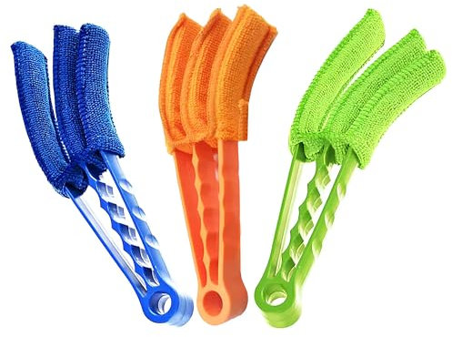 Venetian Blind Cleaners Multifuncational Microfiber Double Sided Slats Sleeves Room Kitchen Window Blind Cleaning Dusters 2x