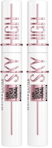 Maybelline New York Lash Sensational Sky High Primer, Per Ciglia Morbide e Voluminose, 7,7 ml, Nero (Confezione da 2)