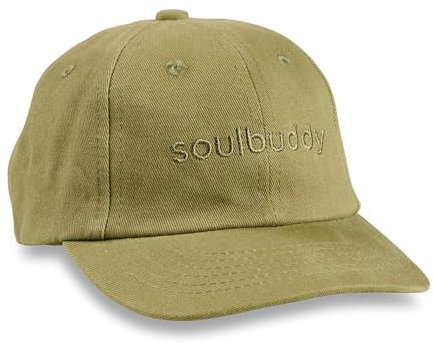 Soulbuddy Kinder Basecap – Jungen & Mädchen Kappe aus Baumwolle – Sonnenhut Kids – Geschenkidee – Gebogener Schirm – 3 Größen erhältlich – Farbe Olive – Größe M
