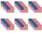 Lot de 30 drapeaux américains, petits drapeaux sur bâtons, mâts de drapeaux à main, décorations de fête, drapeaux internationaux