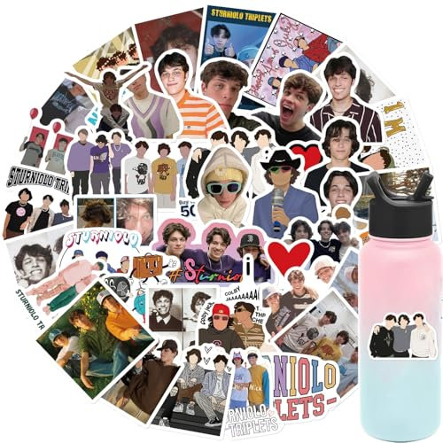 Sturniolo Aufkleber für Laptop (50PCS),Geschenk für Kinder Jugendliche Erwachsene Jungen,Sturniolo Wasserdicht Vinyl Aufkleber Stickers für Scrapbook,Skateboard,Auto,Gepäck