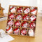 16 Stück Weihnachtskugeln Kunststoff Set, Christbaumschmuck Wetterfeste Weihnachtsbaumkugeln Mini Kugeln Weihnachtsbaumschmuck mit Schlüsselband, Rot Weiß