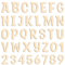 GVPOELR Holzbuchstaben und -zahlen, 408 Stück, Holz, für Dekoration und Bastelprojekte