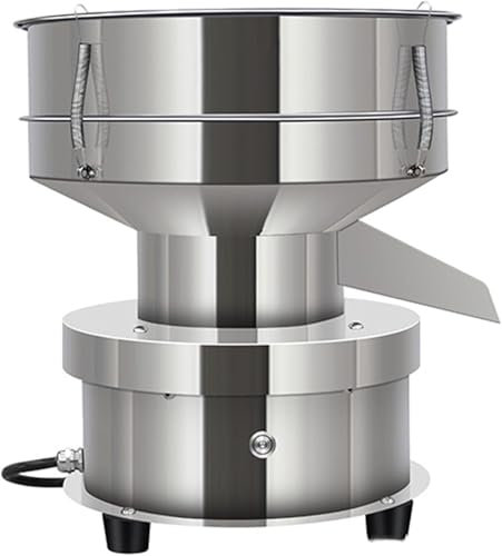 XINRISHENG 10cm, Setaccio Elettrico della Farina, vagliatrice Vibrante del setaccio, setacciatrice Automatica della Polvere per Il Sesamo, Polvere e Particelle