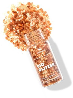 Birkenspanner Bio-Glitzer | Biologisch Abbaubar | Plastikfrei | Einfach auftragen | Lange glänzen | Made in Germany | 5g Mixed | Shiny Shiva