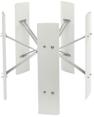 Generador de turbinas eólicas de 5 hojas, 75 x 80 cm, eje vertical, generador de turbina eólica de 500 W para el suministro de energía en hogares suplementarios eólicos y barcos