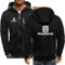 RUQOOAE Herrenjacken Hus.q_Varna Kapuzenpulli Fleece Casual Strickjacke Zip Baumwolle Hoodie Sportbekleidung (Black,L)