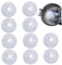 Lot de 10 bouchons ronds anti-fuite pour bouteille d'eau (28 x 9 mm) - Œillets de protection pour bouteille sport, gourde et gym