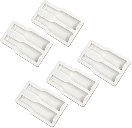 Uqezagpa Praktische Silikon-Bierflaschen-Formen, Bierflaschen-Formen für Schokolade, Fondant, Kuchendekoration und Backen